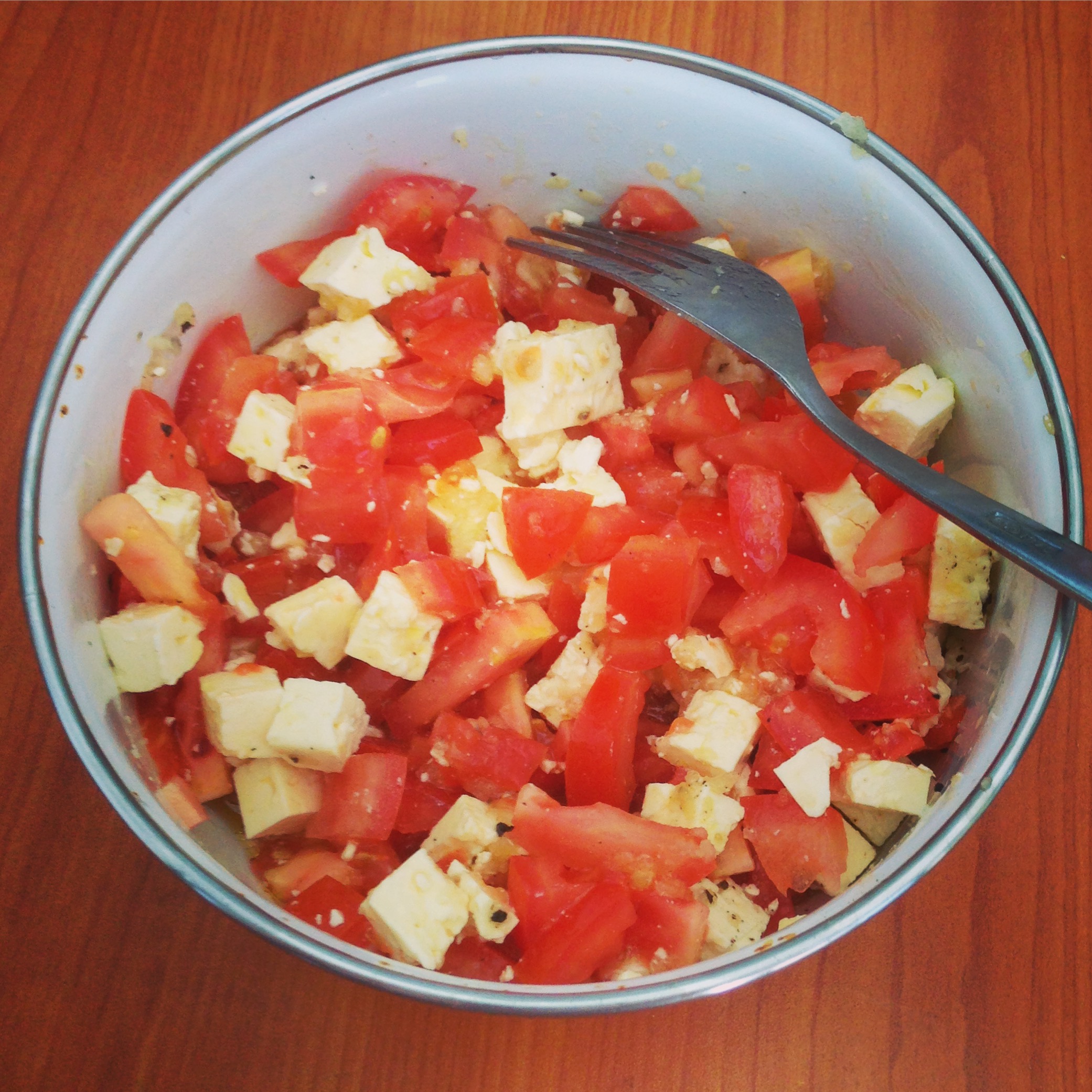 tomato and feta salad